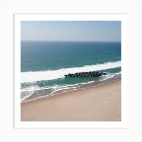 aerial view ofbeach Art Print