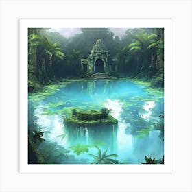 Angkor Temple In The Jungle Art Print