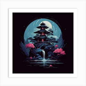 Japanese Temple Art Print