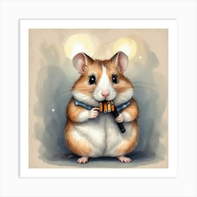 Hamster Music Art Print