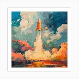 Rocket Launch 4 Art Print