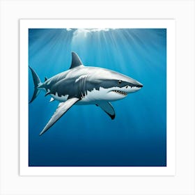 Great White Shark 1 Art Print