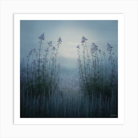 Whispers Of Tranquility A Serene Floral Landscape (1) Art Print