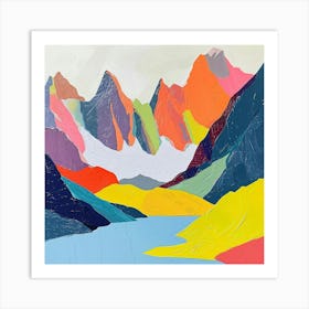 Colourful Abstract Vanoise National Park France 3 Art Print