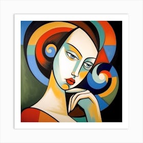 Abstract Of A Woman Art Print