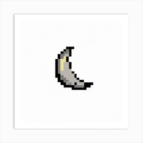 Tiny Pixel Moon Art Print