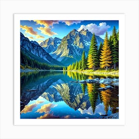 Mountain Lake 2 Art Print