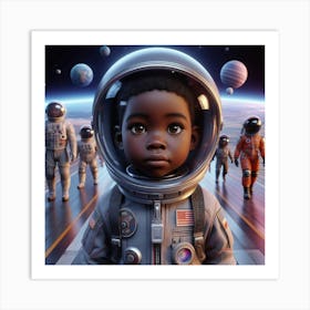 Space Explorers Art Print