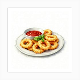 Onion Rings Art Print