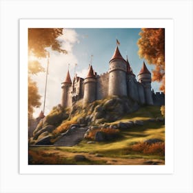 Castle In The Woods 7 Art Print