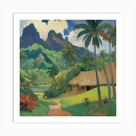 Tahitian Landscape Paul Gauguin Art Print 1 Art Print