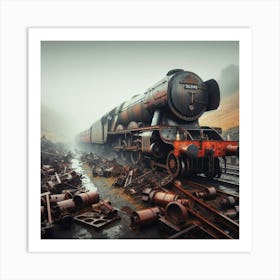 Train Wreck Art Print