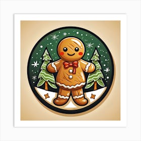 Gingerbread Man 1 Art Print