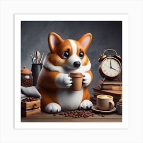 Corgi 2 Art Print