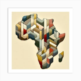 Veins of Africa Art Print