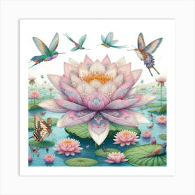 Lotus Flower 12 Art Print