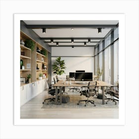 Modern Office Space Art Print