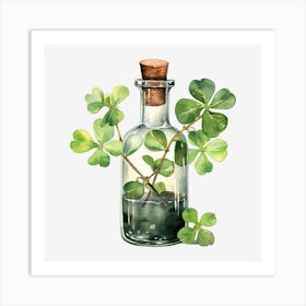 Shamrock In A Bottle 6 Art Print