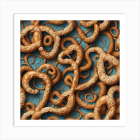 Octopus Pattern Art Print