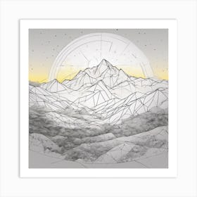 Mountain Range Art Print