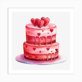 Valentine'S Day Cake 18 Art Print