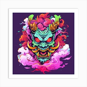 Demon Head 3 Art Print