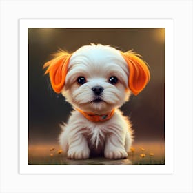 Cute Puppy Art Print