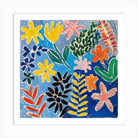 Spring Flowers Painting Matisse Style 3 Art Print