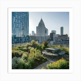 High Rise Garden Art Print