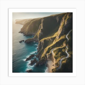 Aerial View Of The Coast 2 Art Print