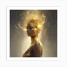 Golden Goddess Art Print