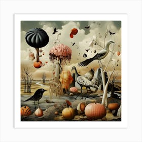 'Pumpkin Patch' Art Print