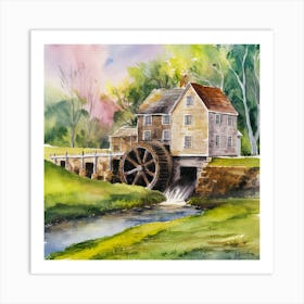 Water Mill Art Print