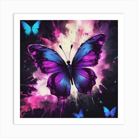 Butterfly Painting 252 Art Print