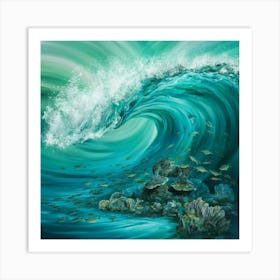 Ocean Wave 10 Art Print