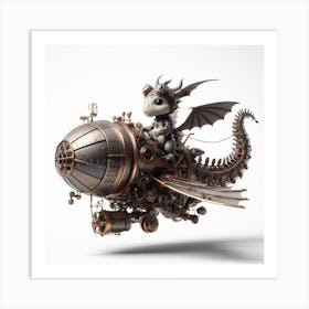 Steampunk Dragon Art Print