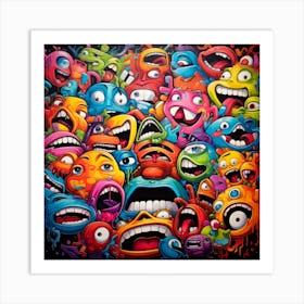 Monsters 1 Art Print