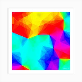 Abstract Polygons Affiche