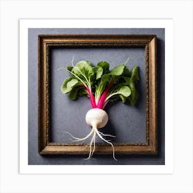 Radishes In Frame Art Print