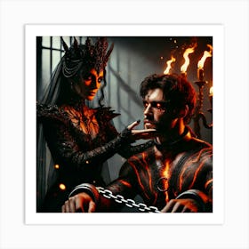 Ignis Luporum Queen Sorath Intimate Chained Ronan Art Print