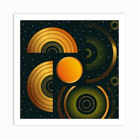 Cosmic night Art Print