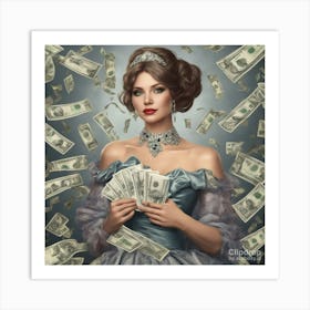 Queen Of Money Art Print