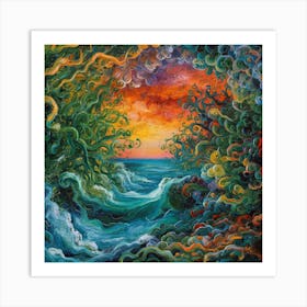 Ocean'S Edge Art Print