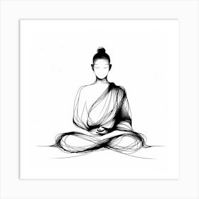 Buddha In Meditation 2 Art Print