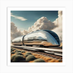 Futuristic Train 1 Art Print