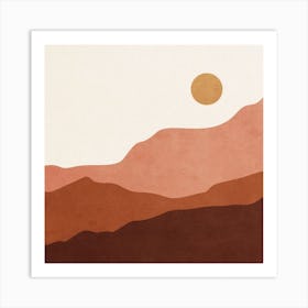 Desert Landscape Art Print