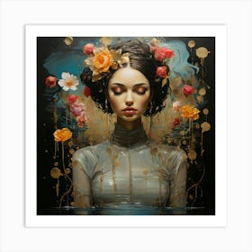 Flower Girl Art Print