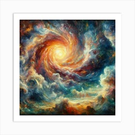 Galaxy Painting 8 Art Print