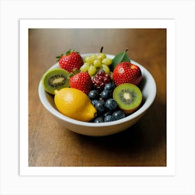 Fruit In A Bowl Art Print