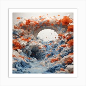 'Waterfall' Art Print